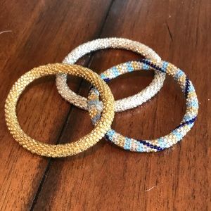 Set of 3 Lily and Laura bracelets
